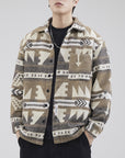 🧥 Men’s Heavy Wool Plaid Shirt Jacket – Thickened Linen-Blend (Dark Coffee/Khaki, Loose Fit)