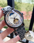 Starry Sky Mechanical Watch – Tourbillon Display | 41mm Stainless Steel