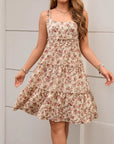🌸 Blossom & Lace : Robe d'été plissée à fleurs pour femme