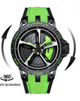 🏎️ Wheel-Inspired Racing Watch – 3D Hollow Design | Quartz Precision | 6 Colorways