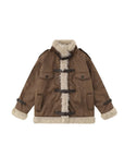 Unisex Retro Lamb Fur Coat – Cozy Warmth with Vintage Street Edge
