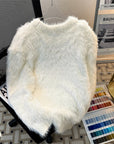 Men’s Mink Sweater – American Retro Loose Thick Winter Pullover