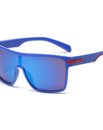 Men’s Retro Oversized Sunglasses - One-Piece Frame UV Protection (5 Color Options) Resin Lens Classic Shades
