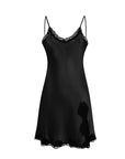 👗 Women’s Real Silk Slip Dress – Sexy Slit 100% Mulberry Silk Elegance