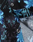 Men’s Stretch Slim Fit Printed Short Sleeve Shirt – Casual Floral Style
