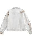 Bestickte Spitzenjacke Damen