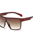 Men’s Retro Oversized Sunglasses - One-Piece Frame UV Protection (5 Color Options) Resin Lens Classic Shades