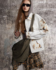 Bestickte Spitzenjacke Damen