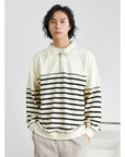 Men’s Korean-Style Lapel Sweater – Effortless Street & Casual Cool