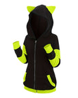 Women’s Thickened Cat Ear Zipper Hoodie – Playful Comfort Meets Cozy Streetwear