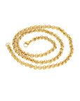 Men’s Hip Hop 18K Gold Titanium Steel Necklace – Bold Street Style Chain