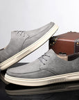Men’s Genuine Leather Casual Shoes – Versatile Low-Top Full-Grain Design