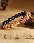 Women’s Natural Obsidian Bracelet – Elegant Style with Spiritual Energy