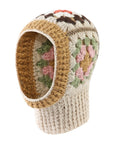 Women’s Winter Korean Crochet Flower Balaclava – Cute Warmth with Pastel Charm