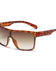 Men’s Retro Oversized Sunglasses - One-Piece Frame UV Protection (5 Color Options) Resin Lens Classic Shades