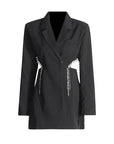 Midriff Suit Top – Elegant, Slim-Fit Statement Piece for Women