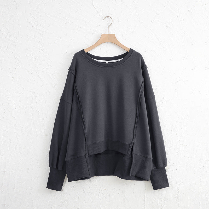 WOMEN   Oversized Cotton Sweater – Effortless Everyday Comfort
