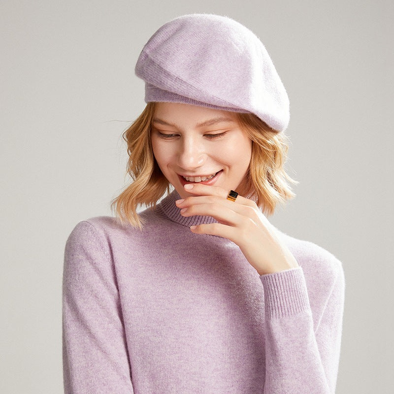 🧣✨100% Mongolian  Cashmere Beanie - Cloud-Soft Winter Essential