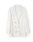 Women’s Wool Suit Jacket – Classic Blazer for Work & Style