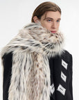 Écharpe en peluche imitation vison – Chaleur luxueuse coréenne pour homme