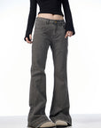 Women’s High-Waist Skinny Jeans – Stretch Comfort (Black/Gray-Green, 98% Cotton)