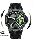 🏎️ Wheel-Inspired Racing Watch – 3D Hollow Design | Quartz Precision | 6 Colorways