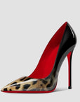 🔥 Women's Stiletto Pointed Toe High Heels – Professional Ultra-High Pump (8CM+) – Patent Leather & Leopard Print