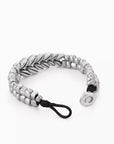 Men’s 999 Sterling Silver Wheat Ear Bracelet – Original Design Beaded Style