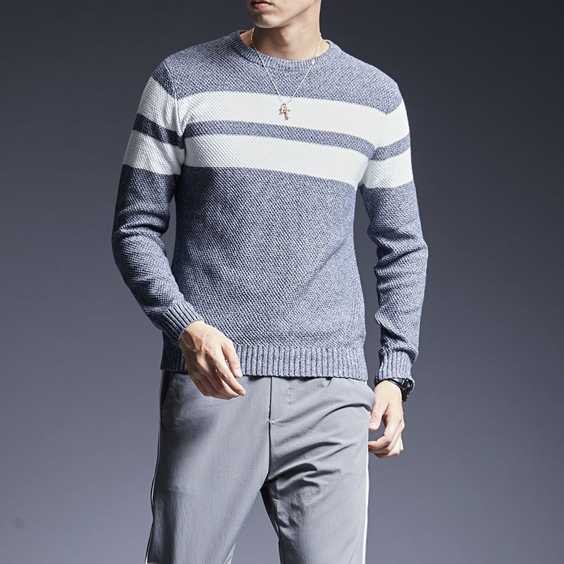 Pull rayé en coton pour homme – Le confort intemporel rencontre le style moderne