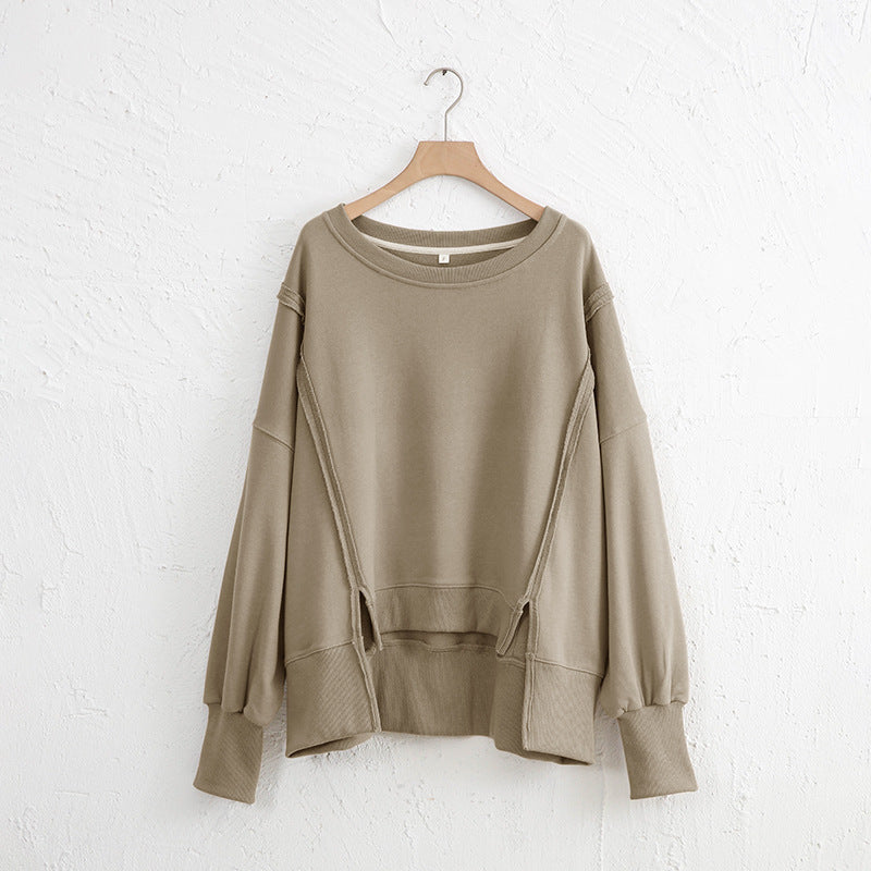 WOMEN   Oversized Cotton Sweater – Effortless Everyday Comfort