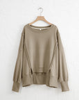 WOMEN Oversized Cotton Sweater – Effortless Everyday Comfort