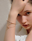 Double-Layer Titanium Steel Waist Bracelet – Adjustable Body Chain – Boho Chic Accessory