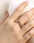 Women’s Three-Layer Interlaced Ring – Affordable Luxury with Timeless Style