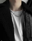 Men’s Versatile 925 Sterling Silver Chain – Heavy Asterism Link Hoodie Necklace