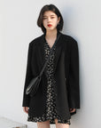 Women’s Loose Double-Breasted Suit Jacket – Chic Street Elegance