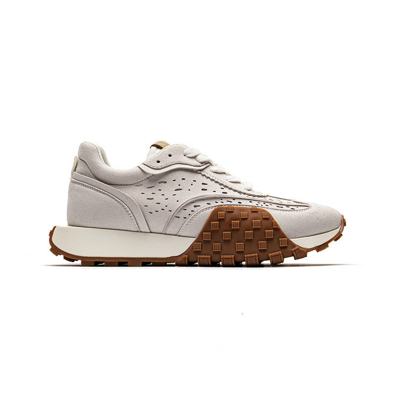 Retro-Laufschuhe für Damen – klobige Joggingschuhe mit dicker Sohle