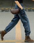 Women’s High-Waist Wide-Leg Jeans – Urban Commute Chic in Classic Denim