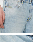 Men’s Classic Denim Shorts - 100% Cotton Washed Comfort