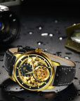 Carved Hollow Automatic Mechanical Watch men