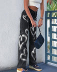 Love Graffiti High-Waist Jeans – Slim Straight Fit | Washed Denim | Hip-Hop Inspired | S-XXL