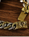 Men's Totem Bracelet – Tribal Masculine Jewelry – Handcrafted Statement Piece