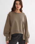 WOMEN Oversized Cotton Sweater – Effortless Everyday Comfort