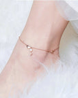 š Love Key Heart Anklet ā Feminine & Whimsical