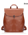 š Premium Leather Women's Backpack ā Timeless & Spacious