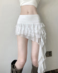 🎀 Low-Waist Tulle Skirt with Ribbon Detail – Playful & Flirty