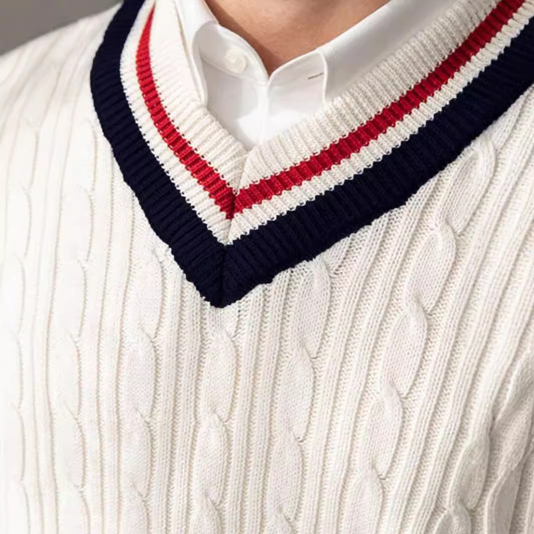 Men’s V-Neck Cardigan Sweater – Casual Comfort with Timeless Style