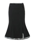 Women's Lace Stitching Fishtail Skirt – Elegant Slim Fit with Street-Chic Edge