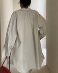 Women's Modal Cotton Lapel Shirt – Ultra-Soft Long Sleeve Tunic – Effortless Elegance