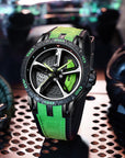🏎️ Wheel-Inspired Racing Watch – 3D Hollow Design | Quartz Precision | 6 Colorways