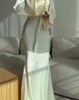 Ice Silk Sling Dress Set - Lace-Up Luxury